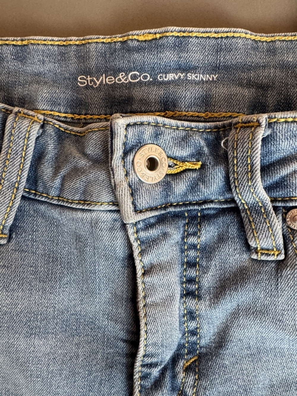 Style & Co. Light Blue Skinny Jeans Size 6P - Picture 2 of 11